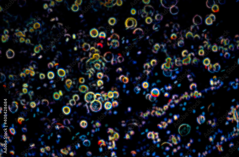 Abstract festive background. Shining bokeh