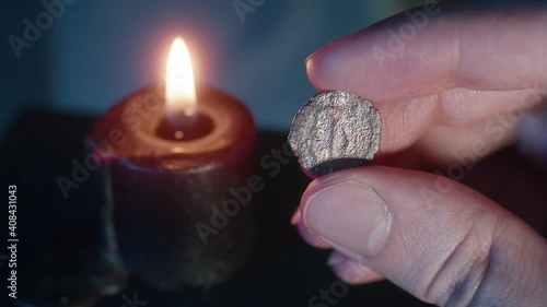roman coin candle