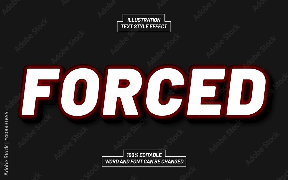 Template Text Effect Style For Different Use Header, Typeface, Title. Template Text Effect Style For Different Use Header, Typeface, Title.