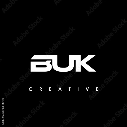 BUK Letter Initial Logo Design Template Vector Illustration