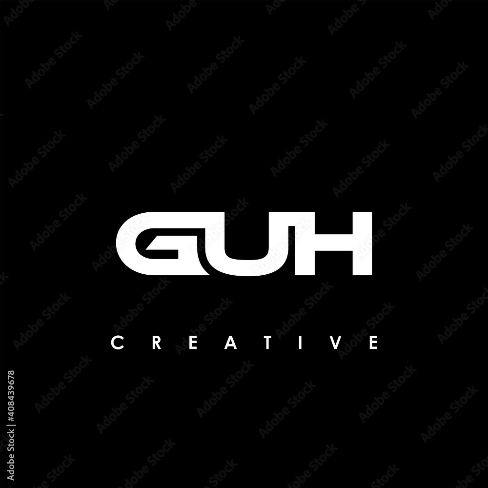 GUH Letter Initial Logo Design Template Vector Illustration GUH Letter Initial Logo Design Template Vector Illustration
