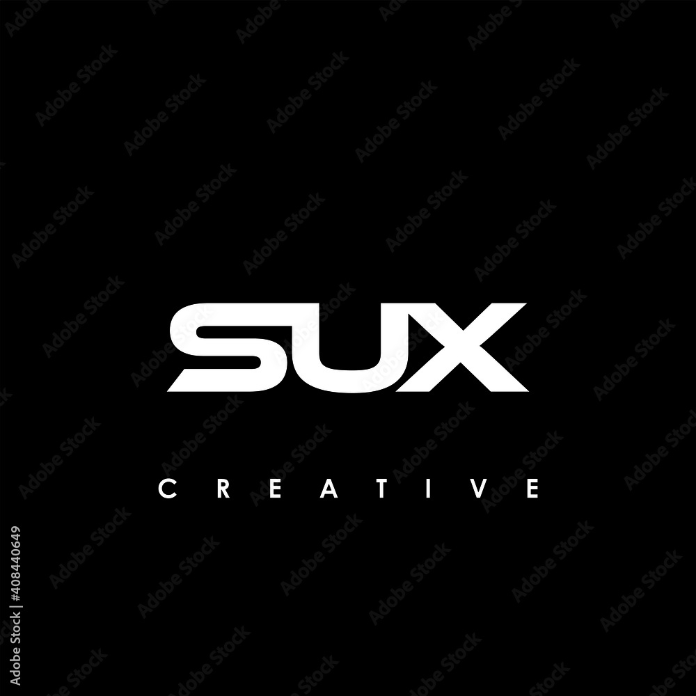 Obraz premium SUX Letter Initial Logo Design Template Vector Illustration