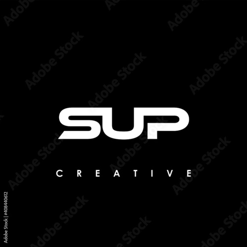 SUP Letter Initial Logo Design Template Vector Illustration
