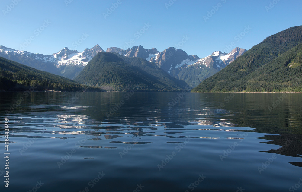 View of the Cascades from Jones lake