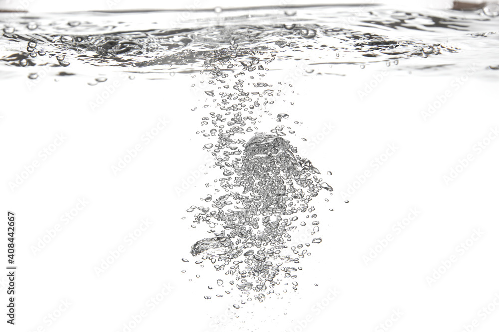 水中の泡 水中の泡