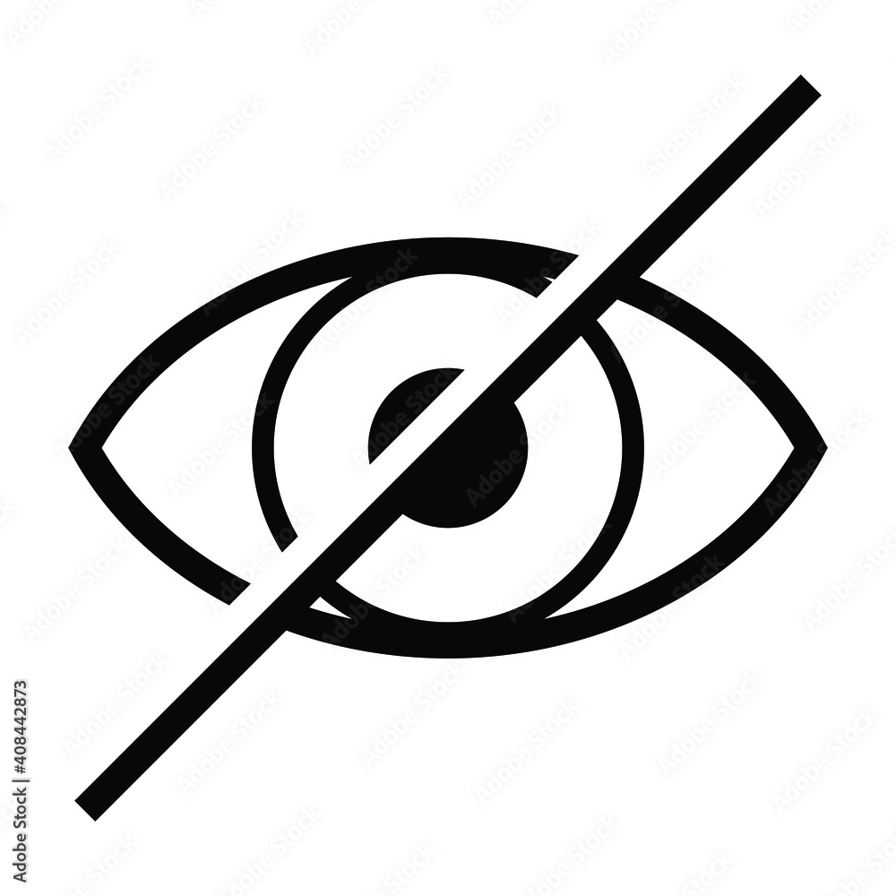 invisible icon, eye vector invisible icon, eye vector
