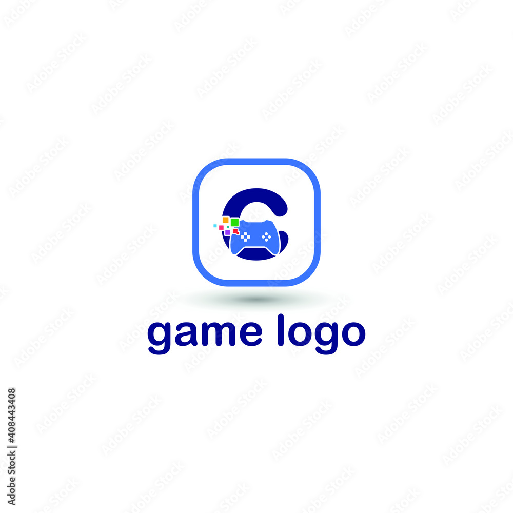 c initial letter with game console icon and pixel for gaming logo concept. game startup application c initial letter with game console icon and pixel for gaming logo concept. game startup application