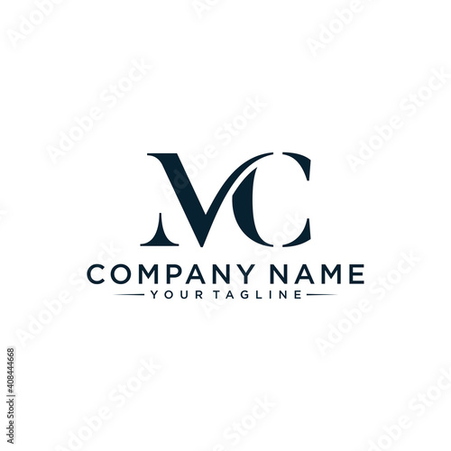Initial Letter MC Logo designs photo