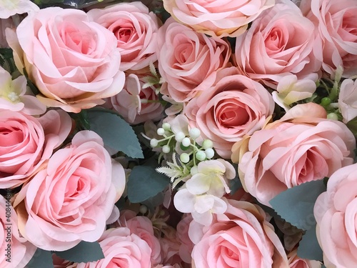 bouquet of pink roses