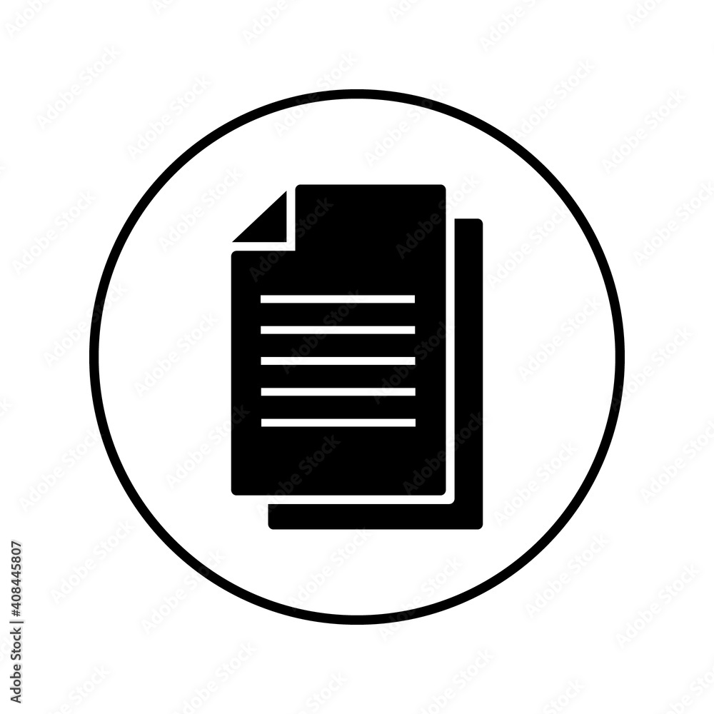 Paper Icon Vector Design Template on white background Paper Icon Vector Design Template on white background