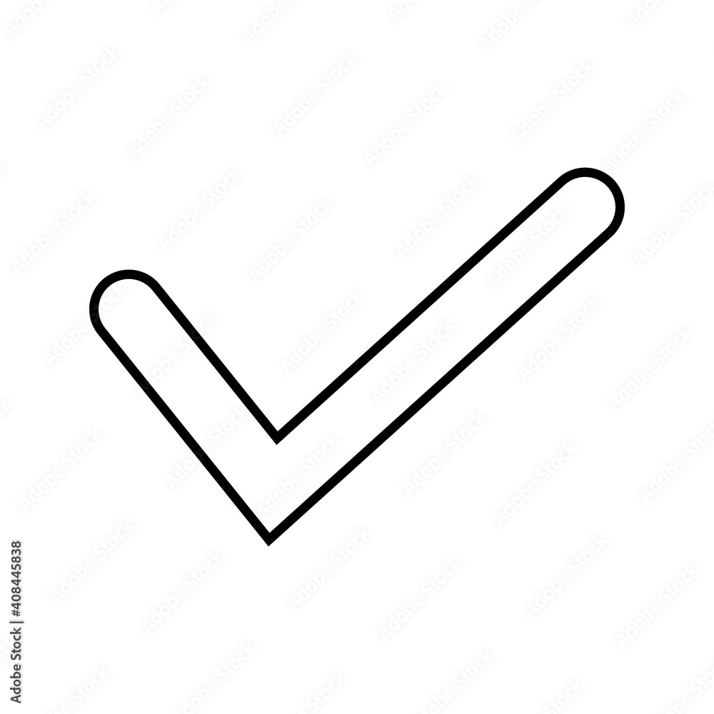 Check mark icon. tick symbol. Vector check icon on white background. eps 10 Check mark icon. tick symbol. Vector check icon on white background. eps 10