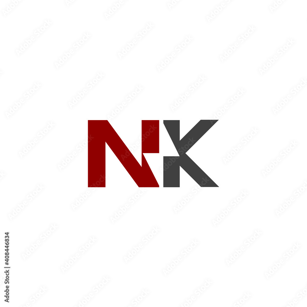 nk initial electric logo design vector icon nk initial electric logo design vector icon