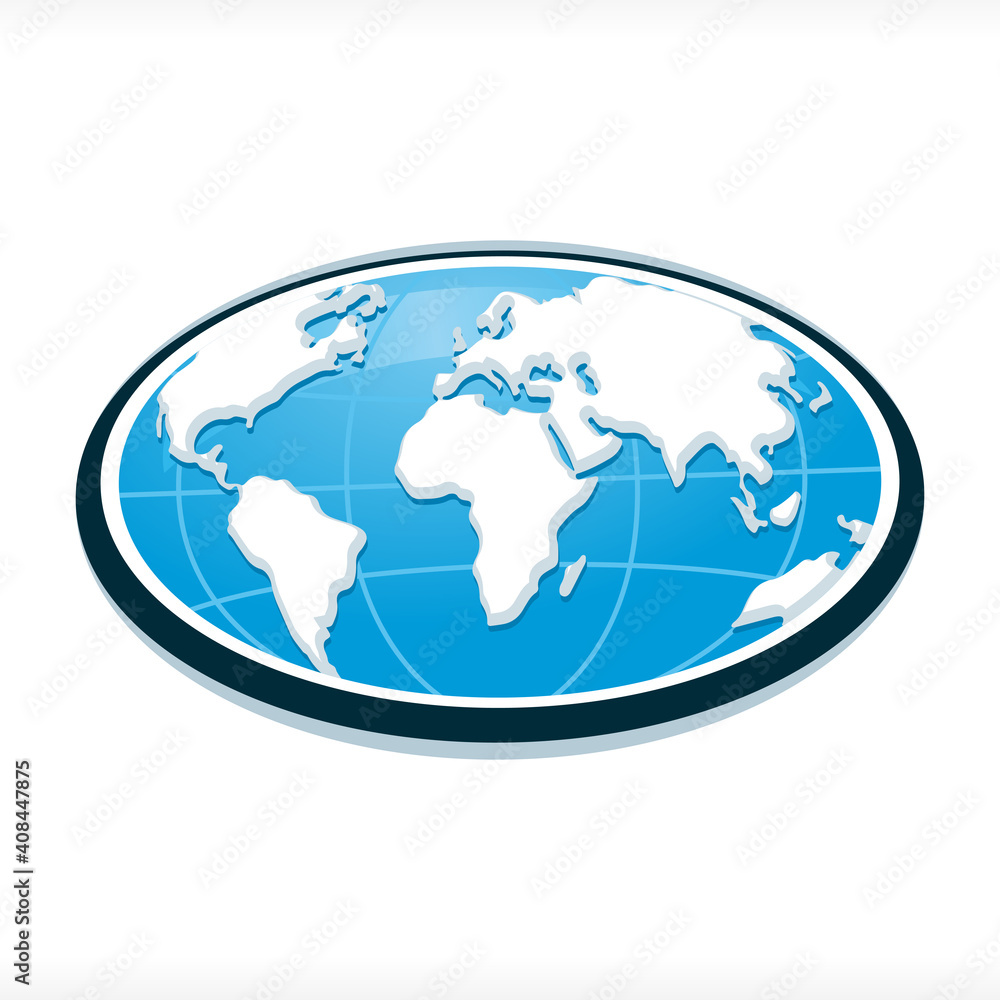 Ovale Globe Earth Ovale Vector Ovale Globe Earth Ovale Vector