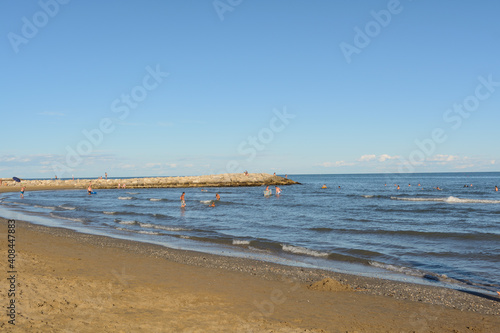 Tourists On The Italian Adriatic - Clean Coast