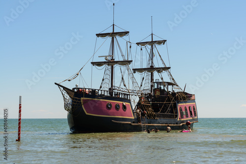 Old Pirate Ship Has Created Near The Coast - Italy