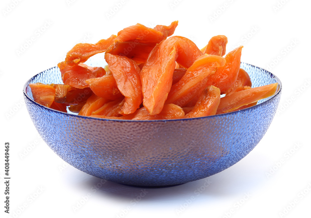 dried sweet potato on white background dried sweet potato on white background