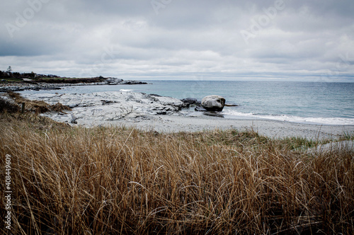 New England Quiet Coast in the Winter 