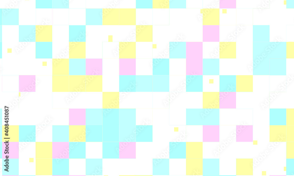 Abstract square pixel mosaic colorful background geometric seamless pattern in pastel colors. 8 bit Abstract square pixel mosaic colorful background geometric seamless pattern in pastel colors. 8 bit