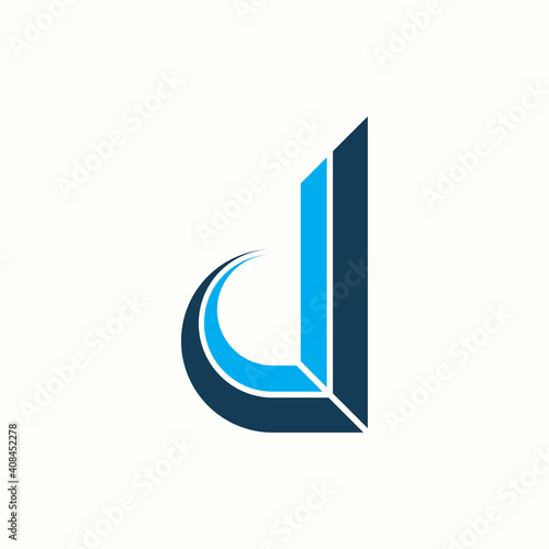 Letter D finance logo vector design illustration