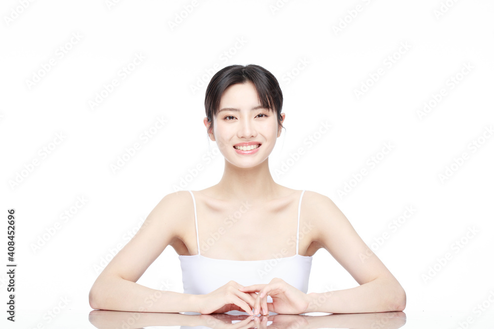 Portrait Of Beautiful Woman in Studio Portrait Of Beautiful Woman in Studio