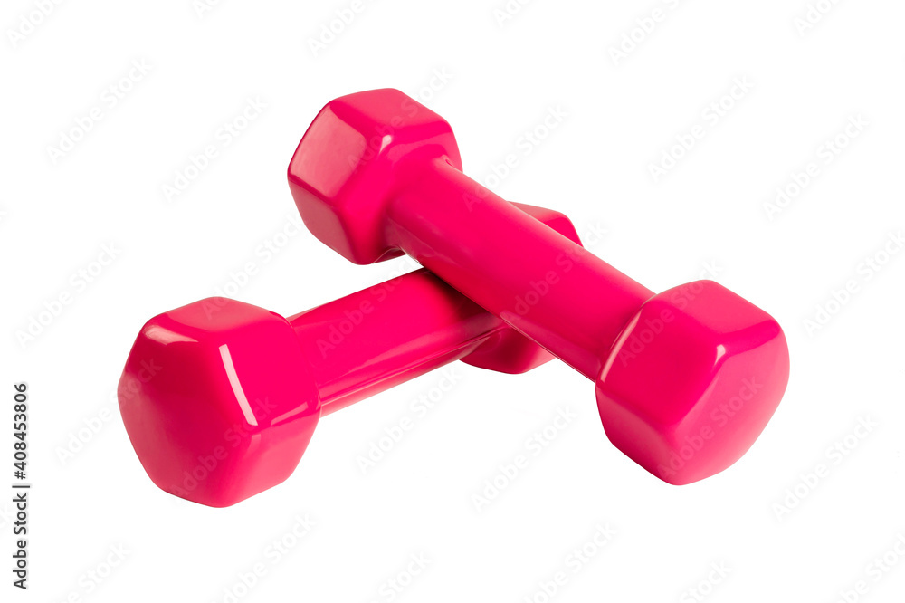 Dumbbell isolated on white background Dumbbell isolated on white background