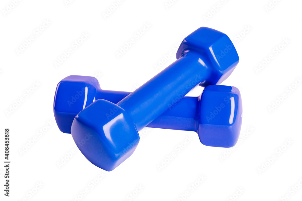 Dumbbell isolated on white background Dumbbell isolated on white background