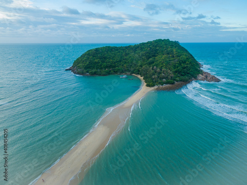 Aerial view of Ko Ma island near Koh Phangan Thailand
