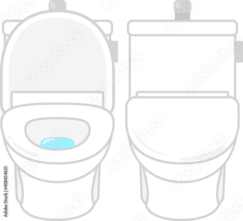 フタ付きの様式便座、トイレ