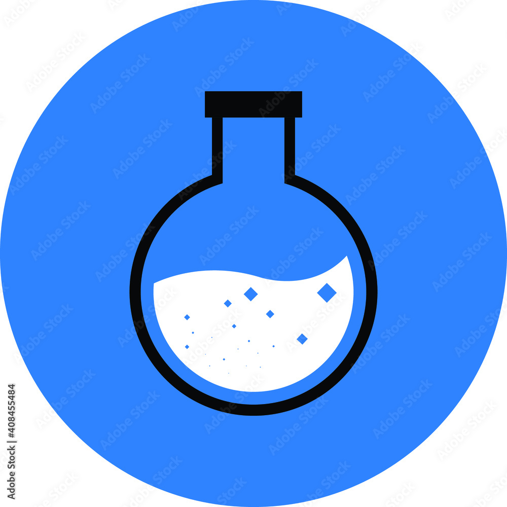 Test Tube Icon. Beaker, Flask, Chemistry Test Icon Test Tube Icon. Beaker, Flask, Chemistry Test Icon