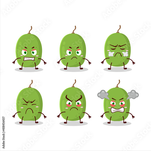 Ambarella cartoon character with various angry expressions