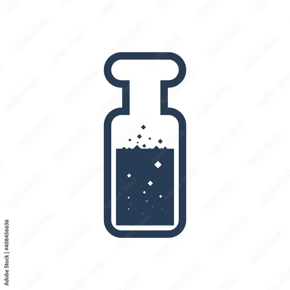 Test Tube Icon. Beaker, Flask, Chemistry Test Icon Test Tube Icon. Beaker, Flask, Chemistry Test Icon