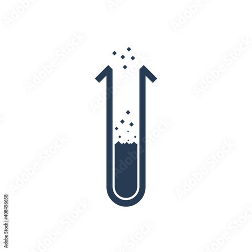 Test Tube Icon. Beaker, Flask, Chemistry Test Icon
