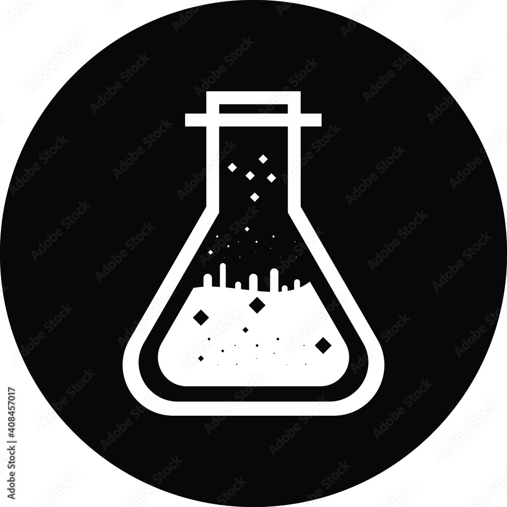 Test Tube Icon. Beaker, Flask, Chemistry Test Icon Test Tube Icon. Beaker, Flask, Chemistry Test Icon