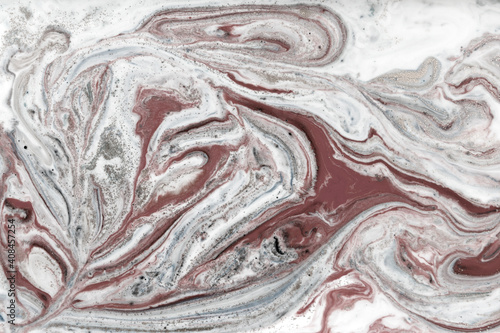 Pale marbling pattern. Simple marble liquid texture. © anya babii