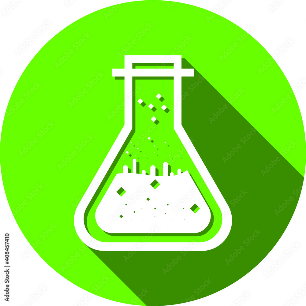Test Tube Icon. Beaker, Flask, Chemistry Test Icon Test Tube Icon. Beaker, Flask, Chemistry Test Icon