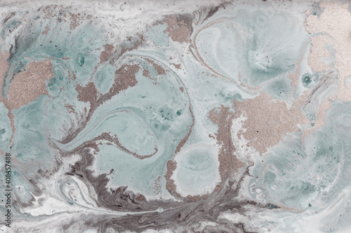 Pale marbling pattern. Simple marble liquid texture. © anya babii