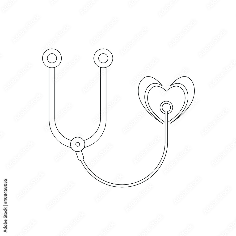 Stethoscope Icon. Doctor, hospital, medical, heartbeat. Stethoscope Icon. Doctor, hospital, medical, heartbeat.