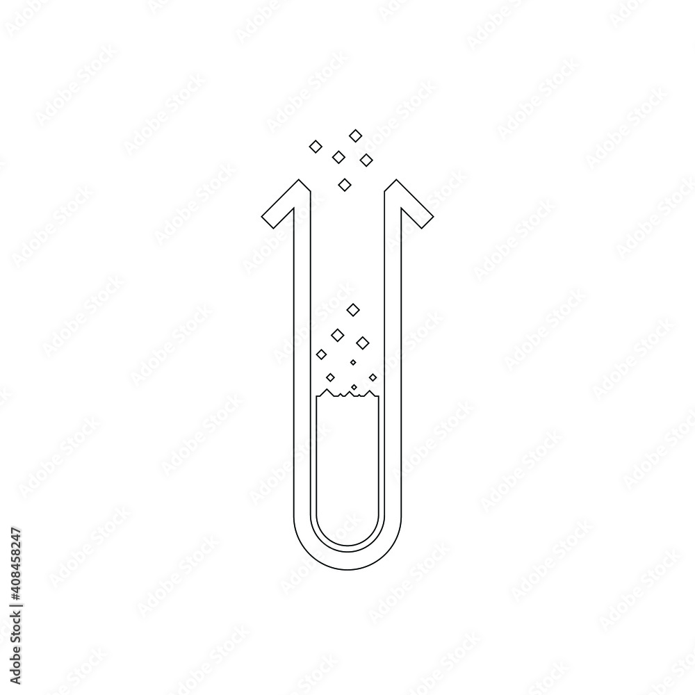 Test Tube Icon. Beaker, Flask, Chemistry Test Icon Test Tube Icon. Beaker, Flask, Chemistry Test Icon