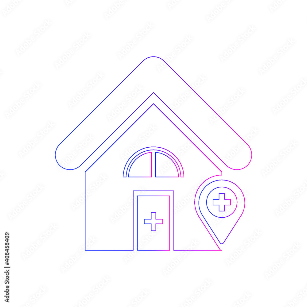 Medical Icon. Hospital, Clinic location search, home health care Icon. Medical Icon. Hospital, Clinic location search, home health care Icon.