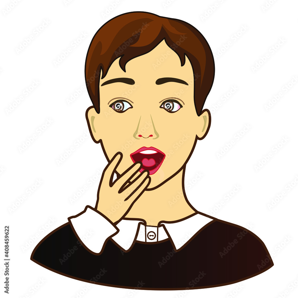 man that is expressing overwhelming joy with hypnotized spiral eyes, simple colored emoticon, vector emoji in color, funny cartoon character from a set man that is expressing overwhelming joy with hypnotized spiral eyes, simple colored emoticon, vector emoji in color, funny cartoon character from a set