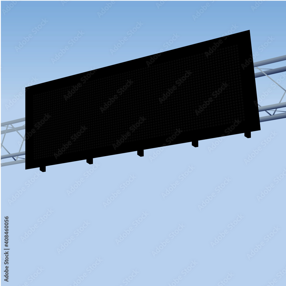 Highway Billboard Digital Alert Sign in Black Highway Billboard Digital Alert Sign in Black