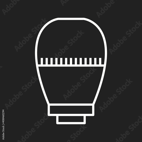Unique Thermostatic Head Line Vector Icon