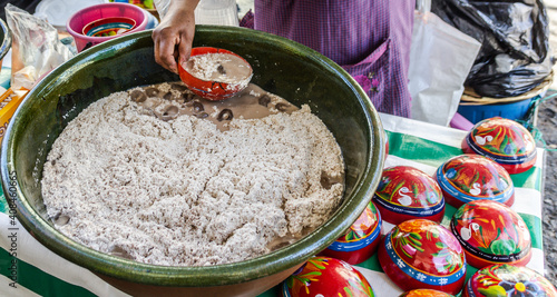 Traditional tejate drink of Oaxaca Mexico