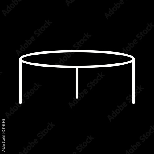 Unique Stool Line Vector Icon