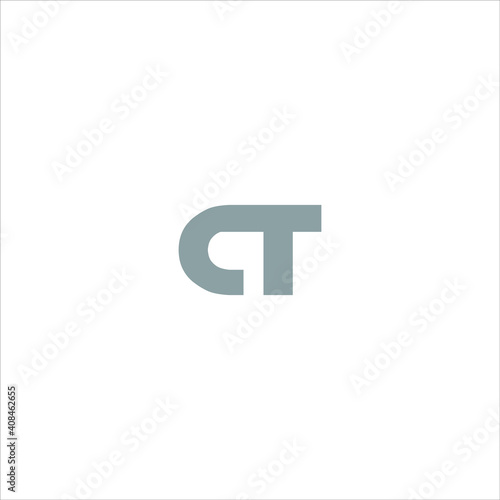 C T letter logo vector design on white color background. ct icon