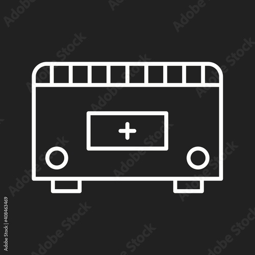 Unique Convection Heater Line Vector Icon