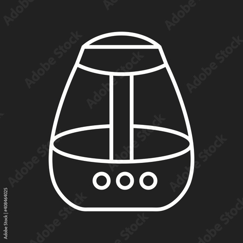 Unique Air Humidifier Line Vector Icon