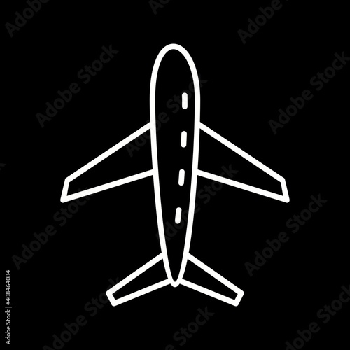 Unique Flight Vector Line Icon