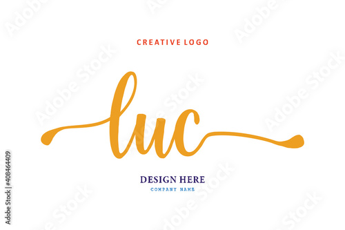 LUC  lettering logo is simple, easy to understand and authoritative