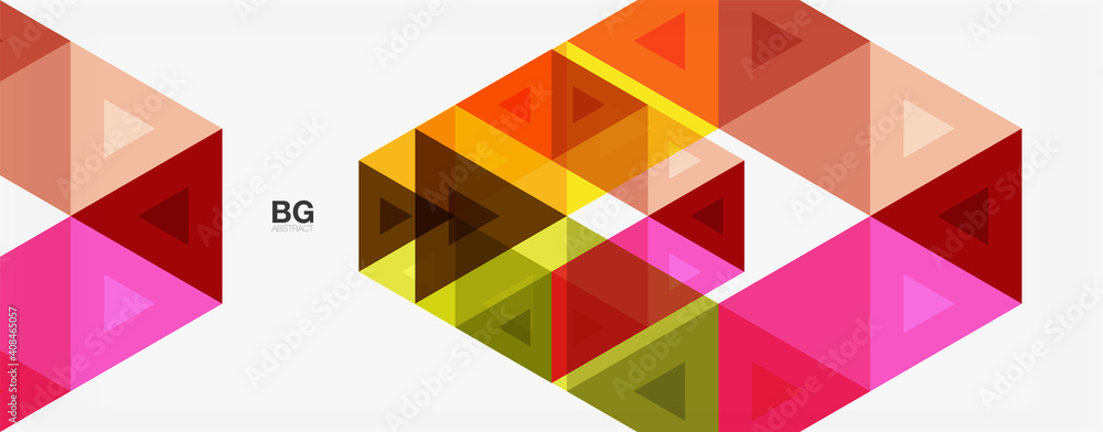Mosaic triangle pattern abstract background for cover, banner, flyer and poster and other template Mosaic triangle pattern abstract background for cover, banner, flyer and poster and other template